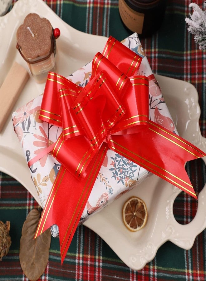 Chocozone 100Pcs Pull Flower Ribbon for Gift Wrap & Decoration Multicolor Pull Ribbon Bows (Size : 15) Pull Ribbons for Gift Wrapping (Red) - Image 3